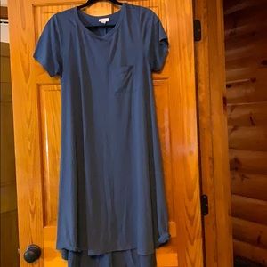 LuLaRoe long solid dress never worn
